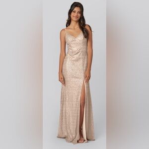 Kennedy Blue Davis Sequin Bridesmaid Dress